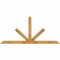 Ekena Millwork Saratoga Rough Sawn Timber Gable Bracket, Western Red Cedar, 84"W x 38"H x 4"D x 4"F, 11/12 Pitch GBW084X38X0404SAR00RWR - alternate 1